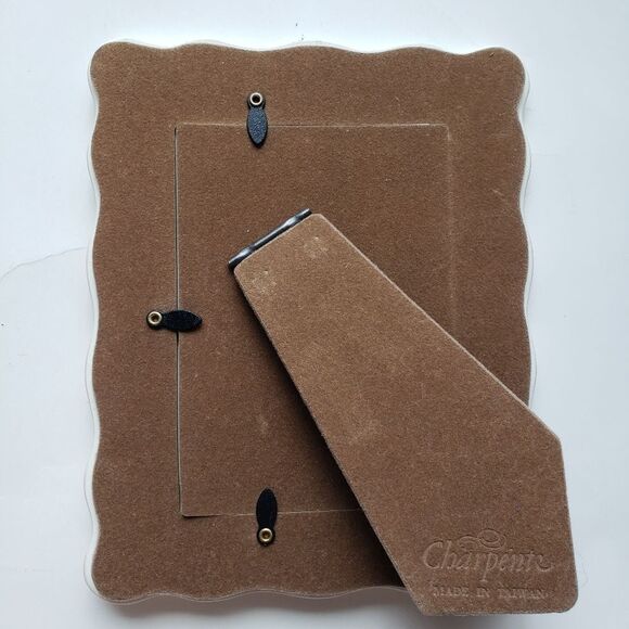 Charpente Baby Picture Frame W Toy Cat - Picture 4 of 6